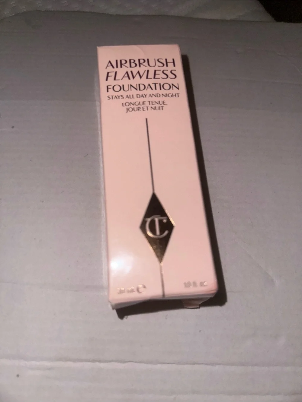 Charlotte Tilbury Airbrush Flawless Foundation - Cool & Sun -Kissed bronzer Tan